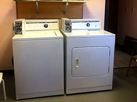 Laundry Facities inside Lodge Clubhouse