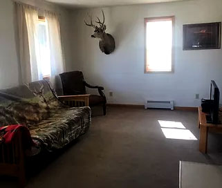 Living Area of our Moose Cabin