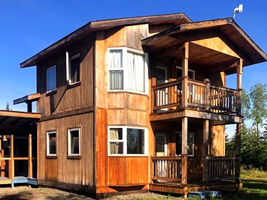 Exterior view of our River Cabins