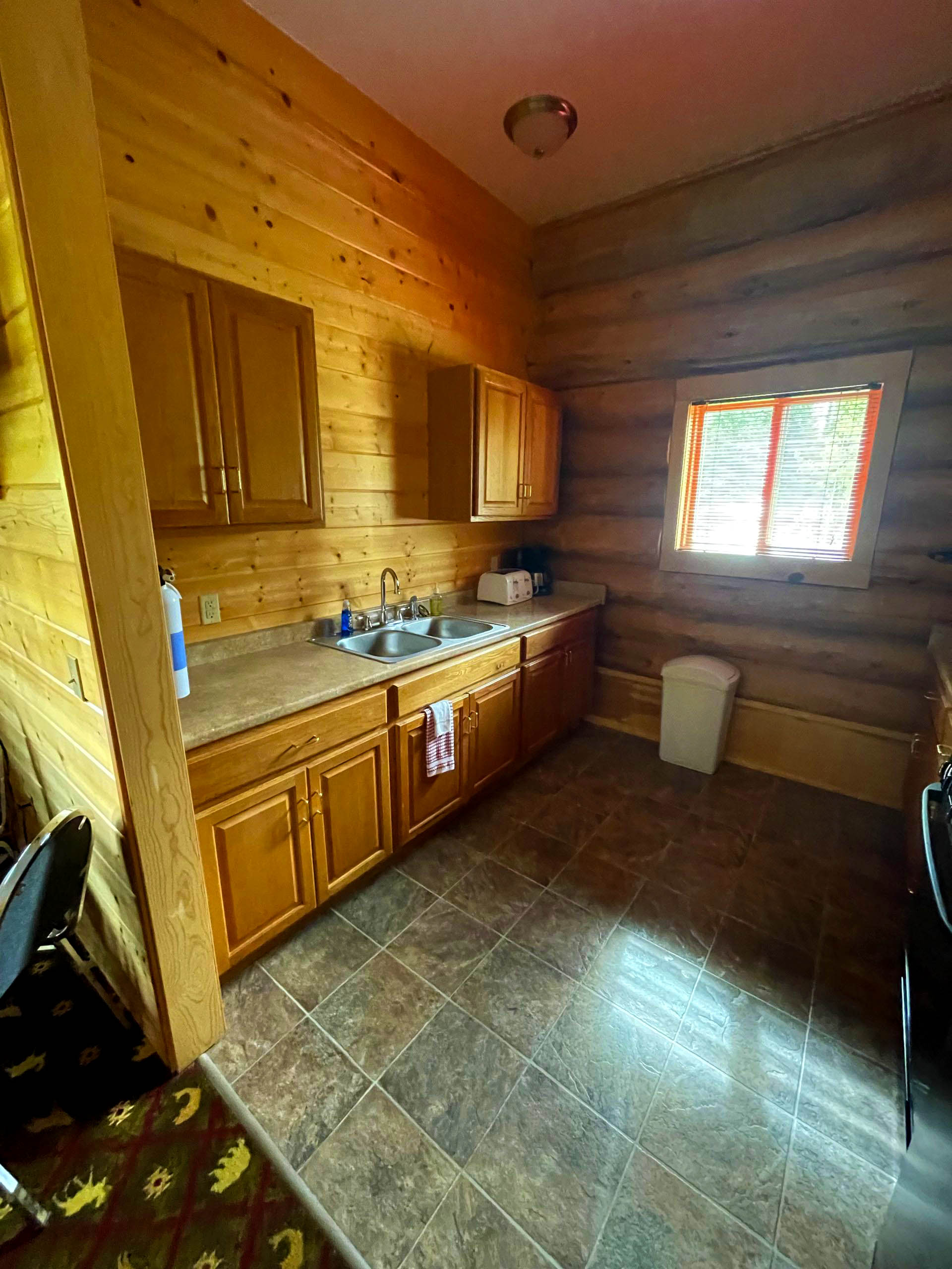 Kitchen inside Eagle Tree Cabin