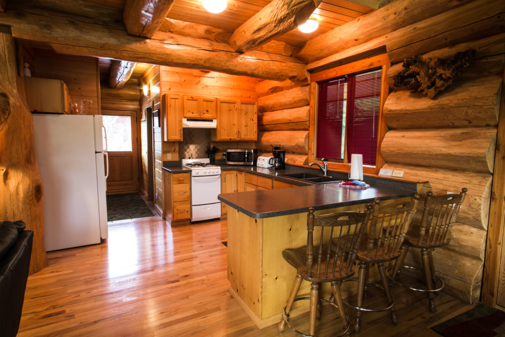 Kitchen Inside Eagle View Cabin