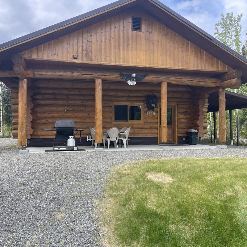 a house with trees in the background